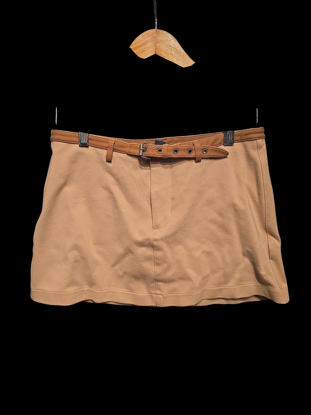 American Eagle Outfitters Tan Mini Skirt with Matching Belt